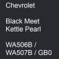 Preview: Chevrolet, Black Meet Kettle Pearl, WA506B / WA507B / GB0.